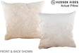 Beige 16"x16" Brazilian Cowhide Pillow #A13969 by Hudson Hides