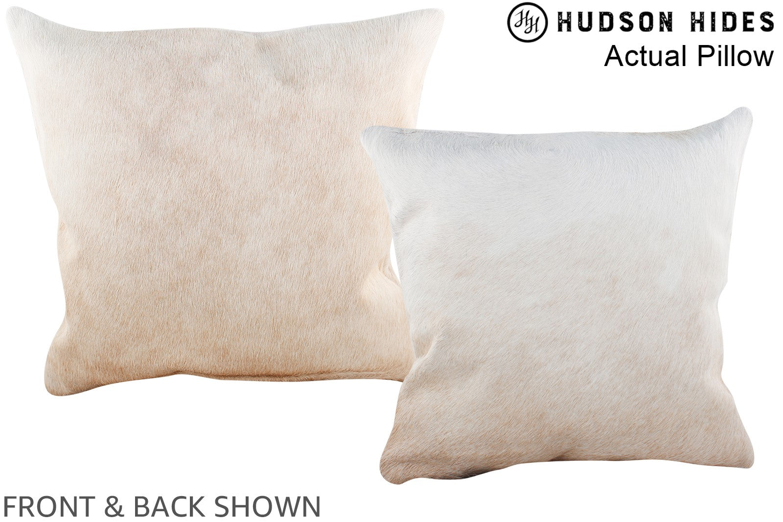 Beige Cowhide Pillow #A13969