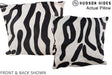 Zebra 16"x16" Brazilian Cowhide Pillow #A13972 by Hudson Hides