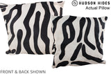 Zebra 16"x16" Brazilian Cowhide Pillow #A13972 by Hudson Hides