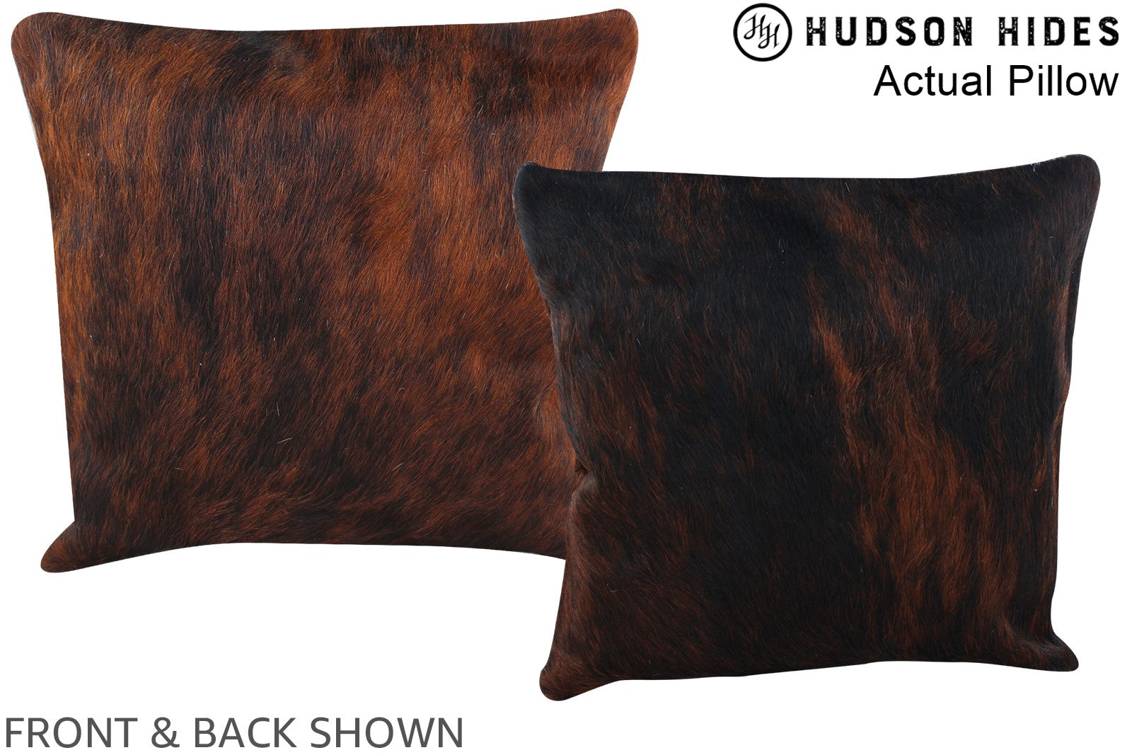 Dark Brindle Cowhide Pillow #A13974