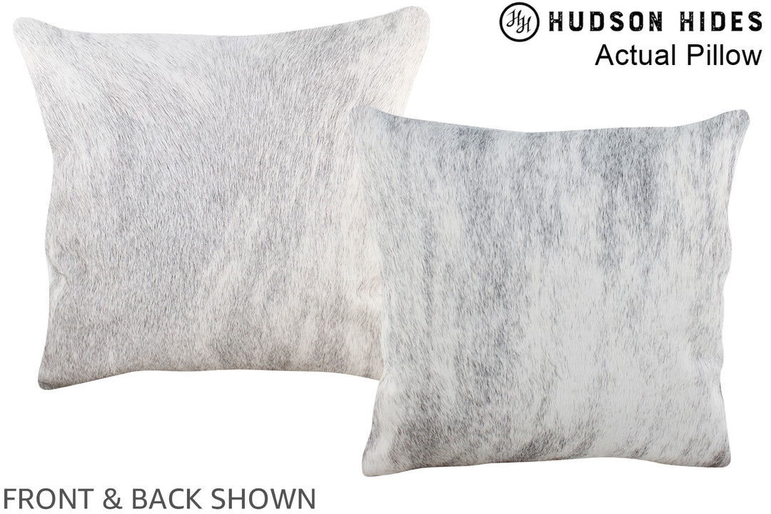 Grey 16"x16" Brazilian Cowhide Pillow #A13992 by Hudson Hides