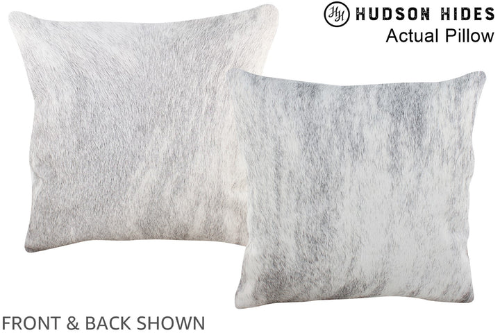 Grey 16"x16" Brazilian Cowhide Pillow #A13992 by Hudson Hides