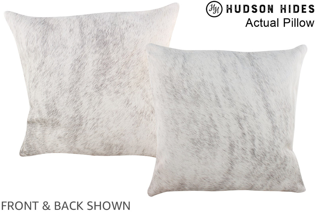 Grey 16"x16" Brazilian Cowhide Pillow #A13995 by Hudson Hides