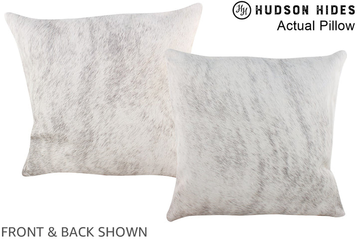 Grey 16"x16" Brazilian Cowhide Pillow #A13995 by Hudson Hides