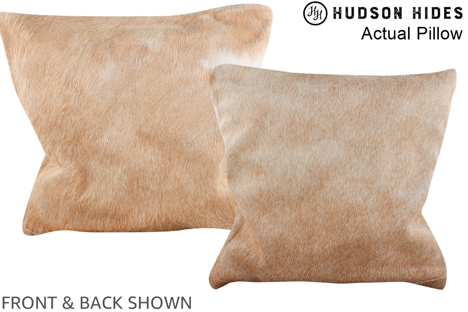 Beige Cowhide Pillow #A14015