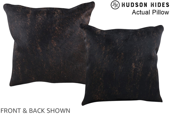 Chocolate 16"x16" Brazilian Cowhide Pillow #A14022 by Hudson Hides