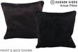 Solid Black 16"x16" Brazilian Cowhide Pillow #A14027 by Hudson Hides