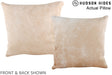Beige 16"x16" Brazilian Cowhide Pillow #A14036 by Hudson Hides