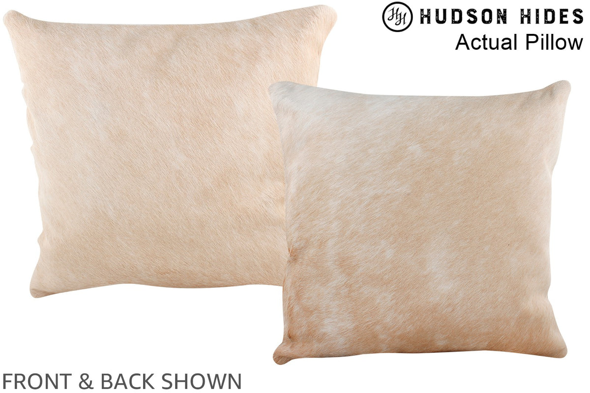 Beige Cowhide Pillow #A14036