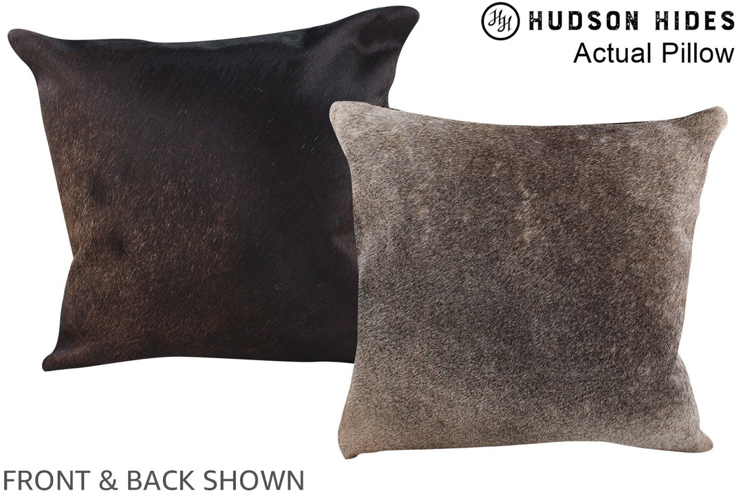Grey 16"x16" Brazilian Cowhide Pillow #A14047 by Hudson Hides