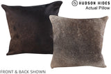 Grey 16"x16" Brazilian Cowhide Pillow #A14047 by Hudson Hides
