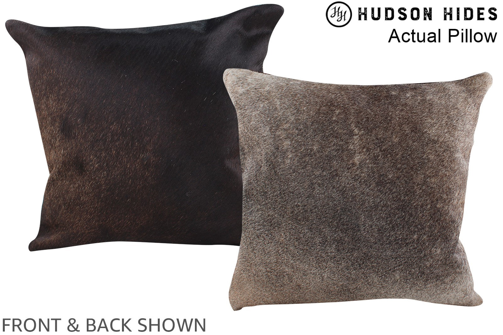 Grey Cowhide Pillow #A14047