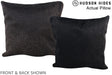 Solid Black 16"x16" Brazilian Cowhide Pillow #A14052 by Hudson Hides