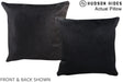 Solid Black 16"x16" Brazilian Cowhide Pillow #A14056 by Hudson Hides