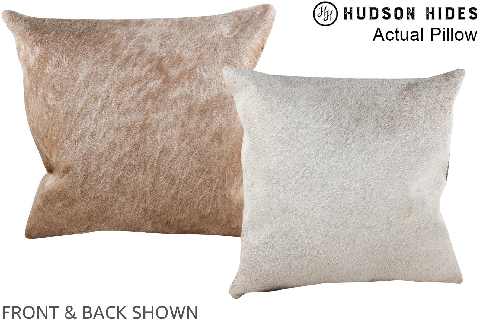 Beige Cowhide Pillow #A14061