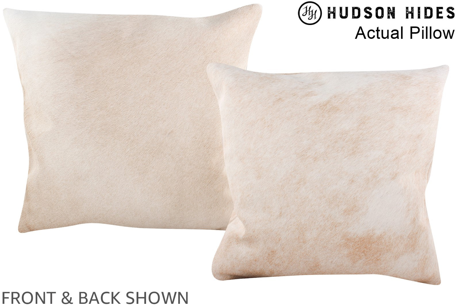 Beige Cowhide Pillow #A14100