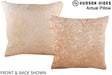 Beige 16"x16" Brazilian Cowhide Pillow #A14101 by Hudson Hides