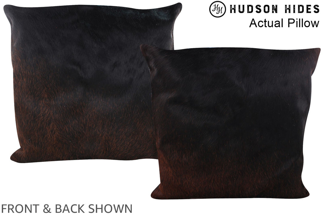 Chocolate 20"x20" Brazilian Cowhide Pillow #A14186 by Hudson Hides