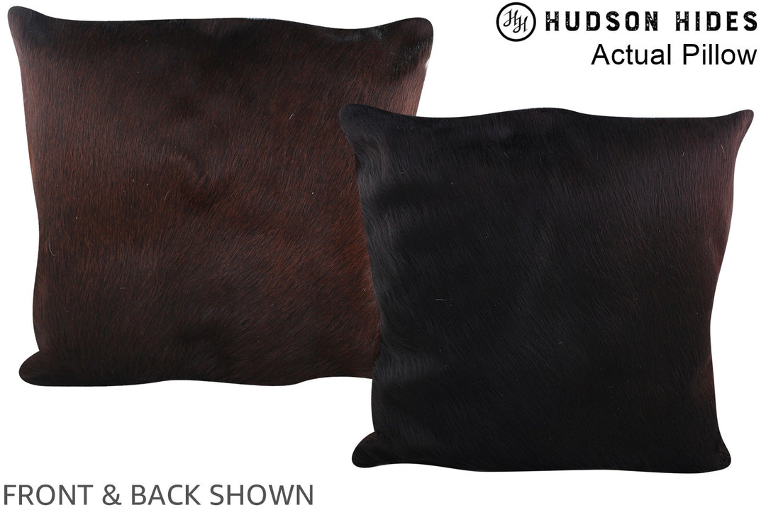 Chocolate 20"x20" Brazilian Cowhide Pillow #A14191 by Hudson Hides