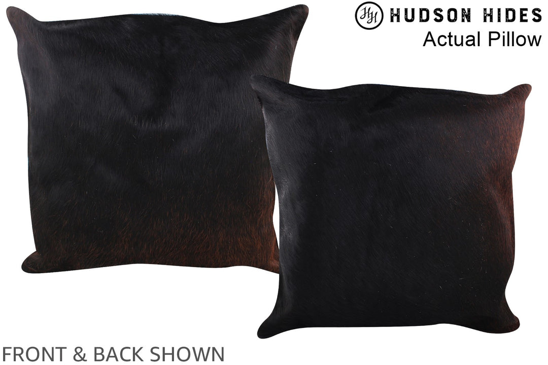 Chocolate 20"x20" Brazilian Cowhide Pillow #A14195 by Hudson Hides