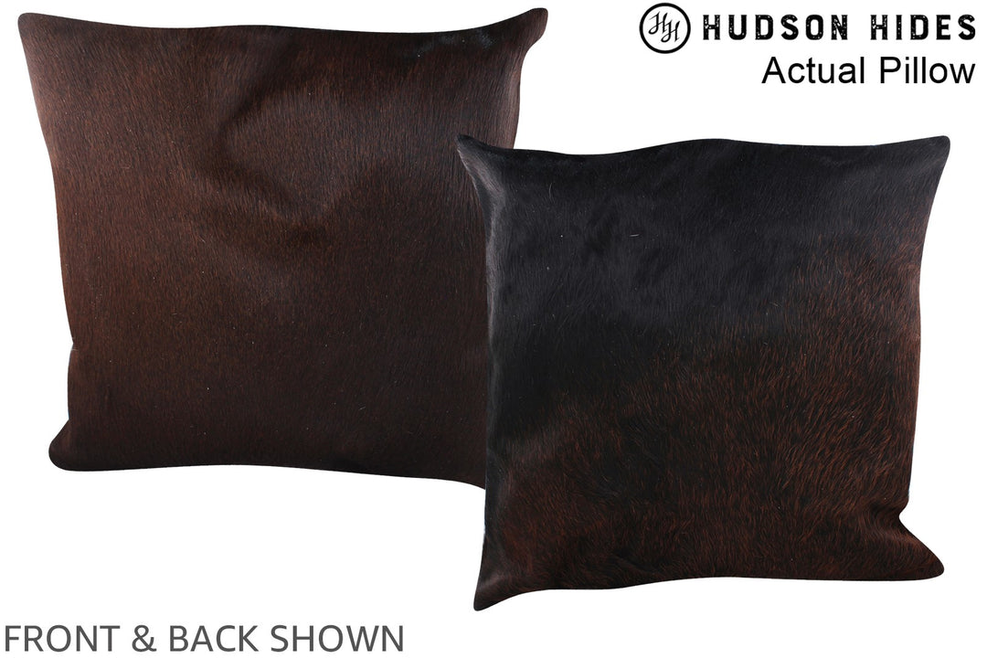 Chocolate 20"x20" Brazilian Cowhide Pillow #A14216 by Hudson Hides