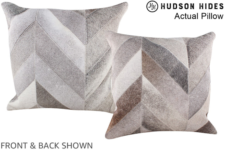 Patchwork 20"x20" Brazilian Cowhide Pillow #A14247 by Hudson Hides
