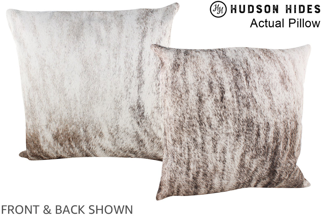 Grey 20"x20" Brazilian Cowhide Pillow #A14248 by Hudson Hides