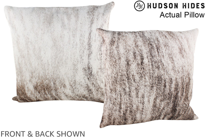 Grey 20"x20" Brazilian Cowhide Pillow #A14248 by Hudson Hides
