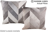 Patchwork 20"x20" Brazilian Cowhide Pillow #A14252 by Hudson Hides