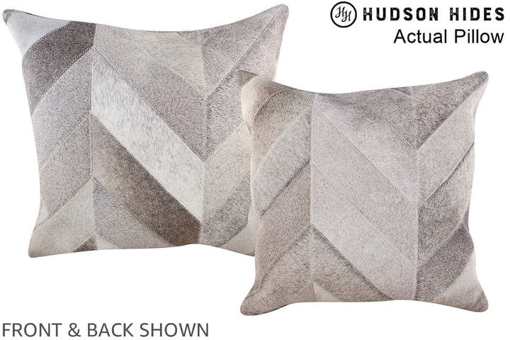 Patchwork 20"x20" Brazilian Cowhide Pillow #A14258 by Hudson Hides