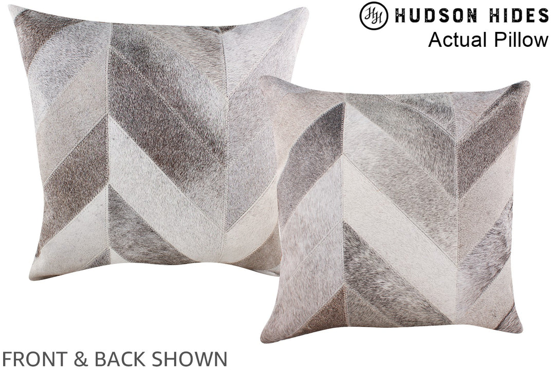 Patchwork 20"x20" Brazilian Cowhide Pillow #A14263 by Hudson Hides