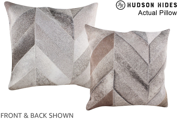 Patchwork 20"x20" Brazilian Cowhide Pillow #A14264 by Hudson Hides