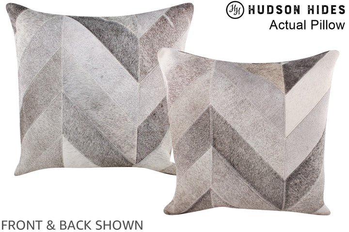 Patchwork 20"x20" Brazilian Cowhide Pillow #A14267 by Hudson Hides