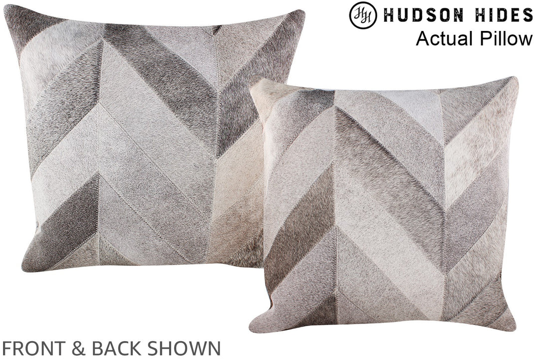Patchwork 20"x20" Brazilian Cowhide Pillow #A14268 by Hudson Hides