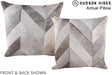 Patchwork 20"x20" Brazilian Cowhide Pillow #A14268 by Hudson Hides