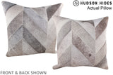 Patchwork 20"x20" Brazilian Cowhide Pillow #A14269 by Hudson Hides