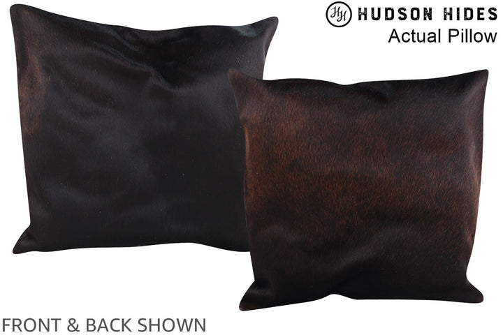 Chocolate 20"x20" Brazilian Cowhide Pillow #A14275 by Hudson Hides