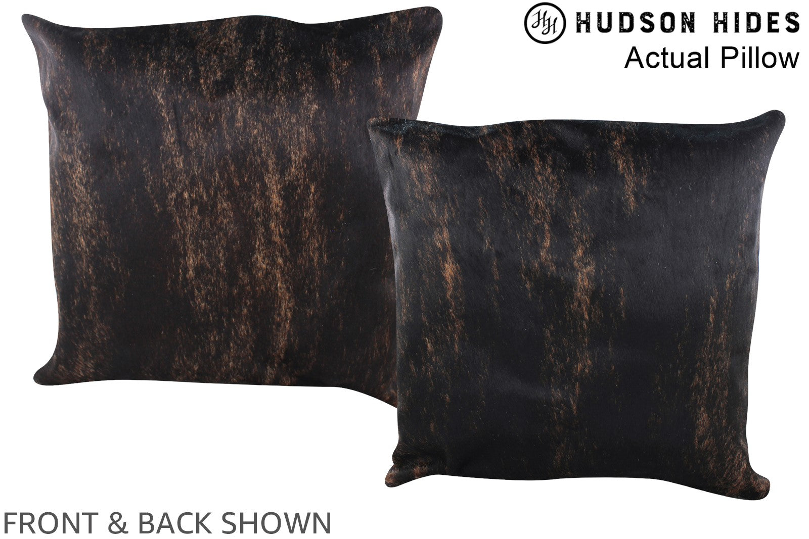 Dark Brindle Cowhide Pillow #A14283
