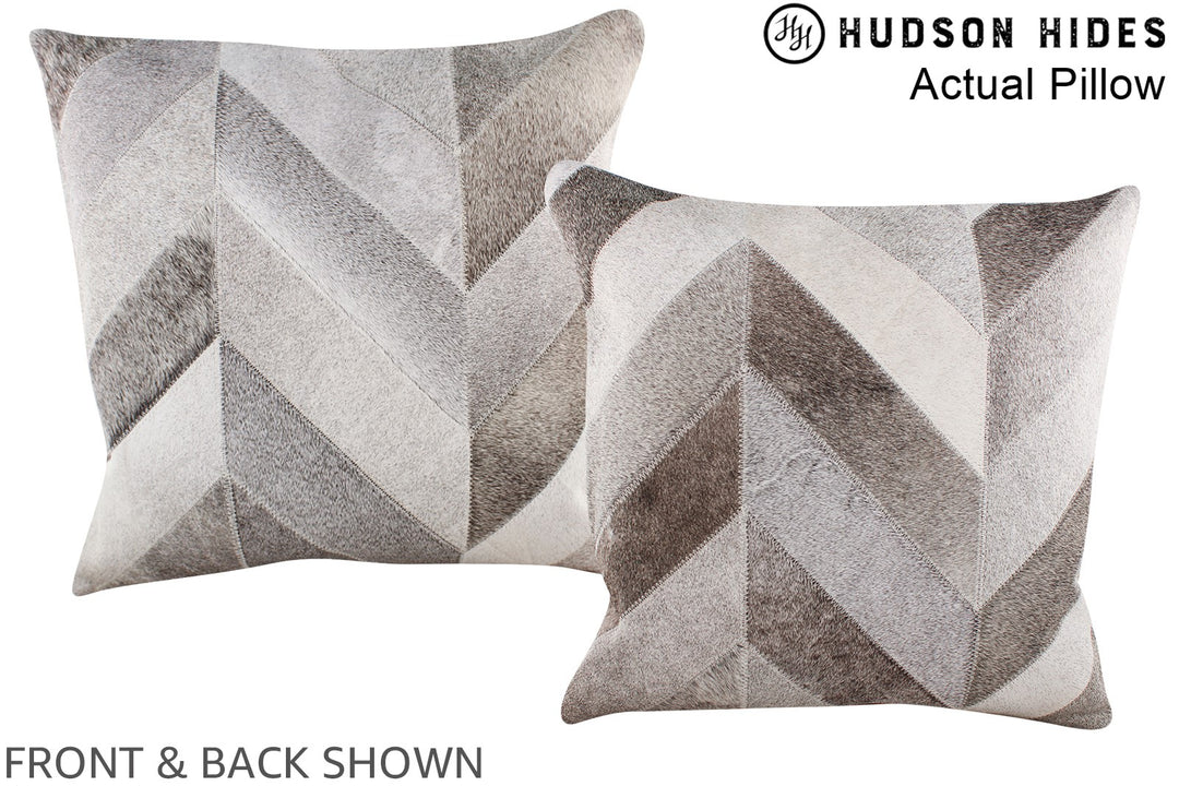 Patchwork 20"x20" Brazilian Cowhide Pillow #A14300 by Hudson Hides