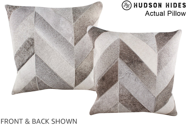 Patchwork 20"x20" Brazilian Cowhide Pillow #A14300 by Hudson Hides
