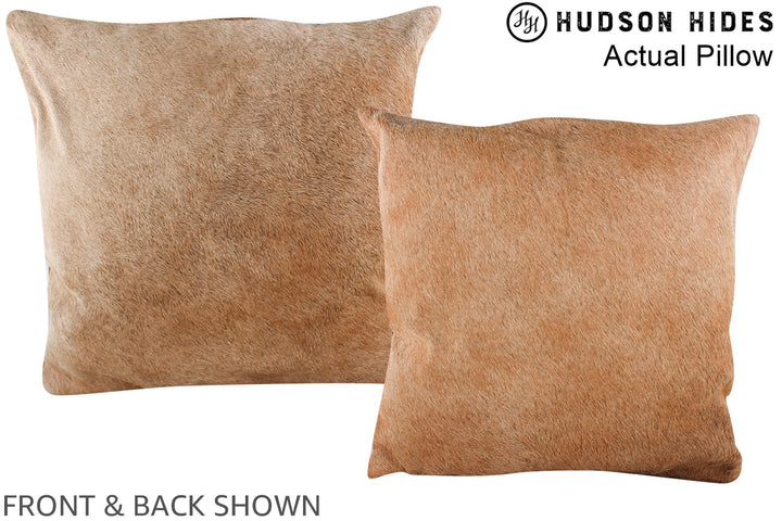 Beige 20"x20" Brazilian Cowhide Pillow #A14303 by Hudson Hides