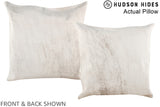 Grey 20"x20" Brazilian Cowhide Pillow #A14313 by Hudson Hides