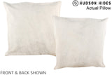Grey 20"x20" Brazilian Cowhide Pillow #A14318 by Hudson Hides