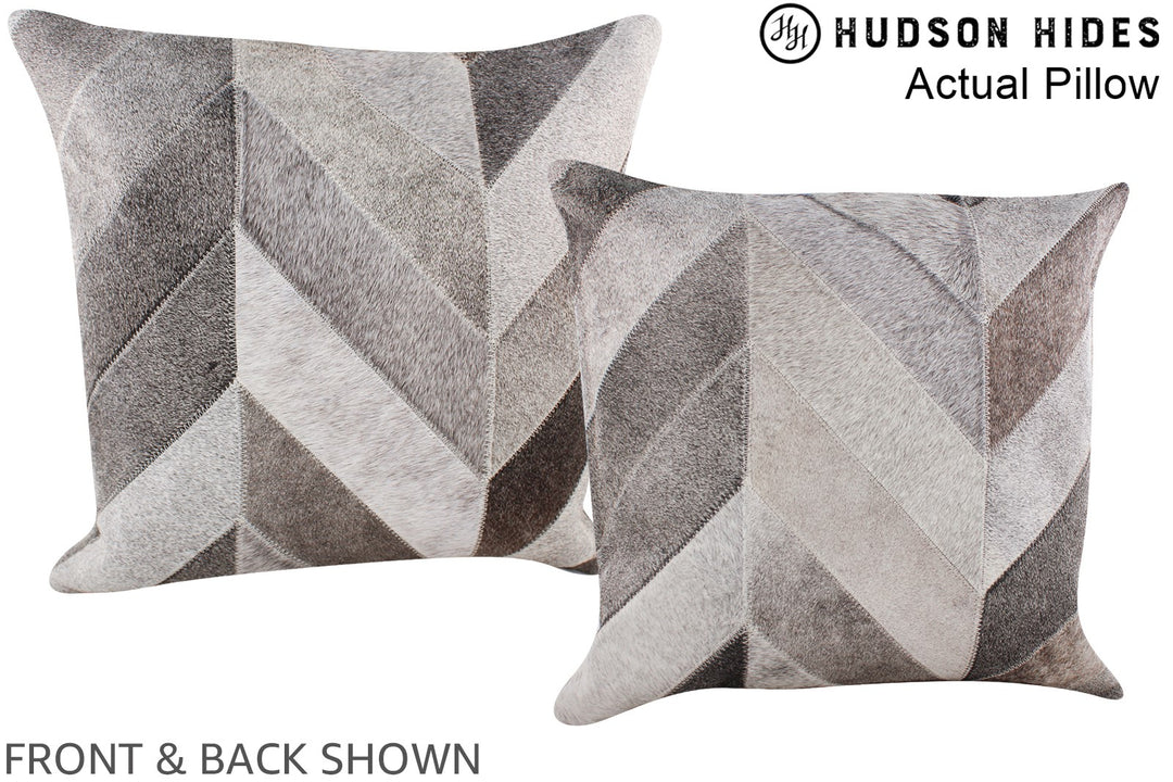 Patchwork 20"x20" Brazilian Cowhide Pillow #A14331 by Hudson Hides