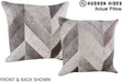 Patchwork 20"x20" Brazilian Cowhide Pillow #A14331 by Hudson Hides