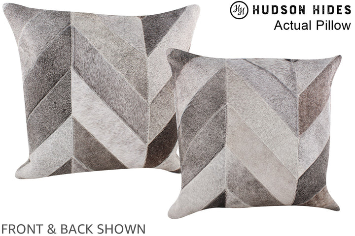 Patchwork 20"x20" Brazilian Cowhide Pillow #A14331 by Hudson Hides