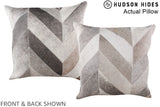 Patchwork 20"x20" Brazilian Cowhide Pillow #A14332 by Hudson Hides