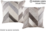 Patchwork 20"x20" Brazilian Cowhide Pillow #A14333 by Hudson Hides