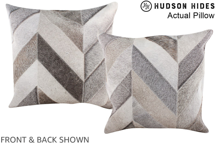 Patchwork 20"x20" Brazilian Cowhide Pillow #A14335 by Hudson Hides